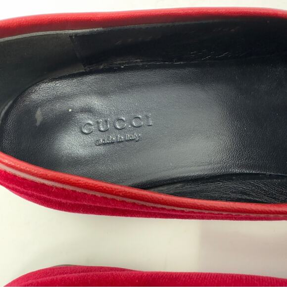 Gucci Velvet Horsebit Jordaan Loafers - Picture 14 of 15